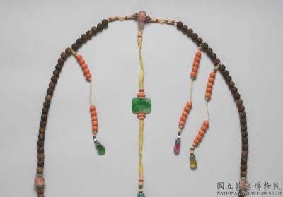 图片[2]-Agarwood court bead necklace with “happiness” characters, Qing dynasty (1644-1911)-China Archive